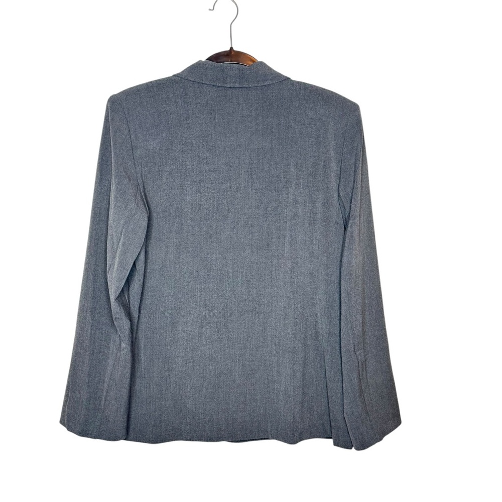 Sag Harbor Stretch Blazer Women’s M Gray One Button Unlined Career Jacket - Picture 7 of 7